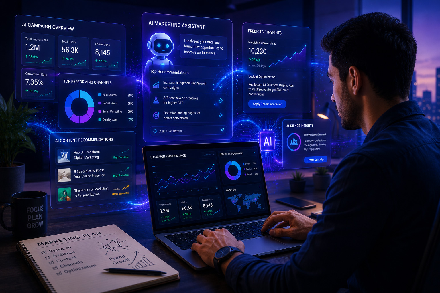 Professional software suite interface